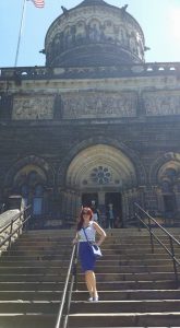 Outside of President Garfield's Memorial